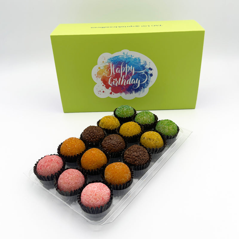 Birthday Fruits Brigadeiros — handcrafted Brazilian brigadeiro birthday gift