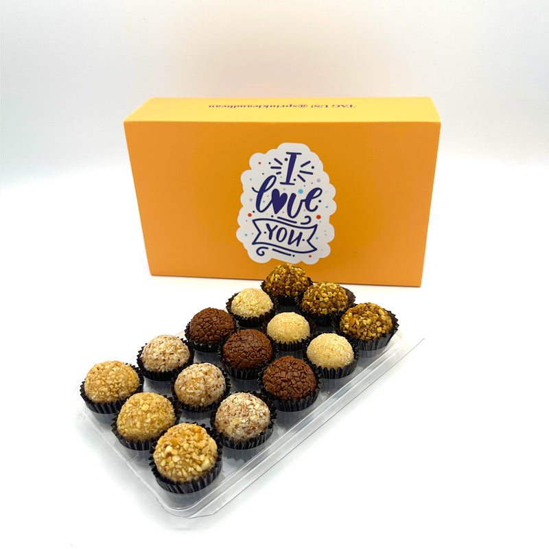 I Love You Nut Assortment Brigadeiros — handcrafted Brazilian brigadeiro gift