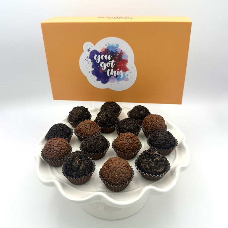 You Got This! Chocolate Lovers Brigadeiros — handcrafted Brazilian brigadeiro gift
