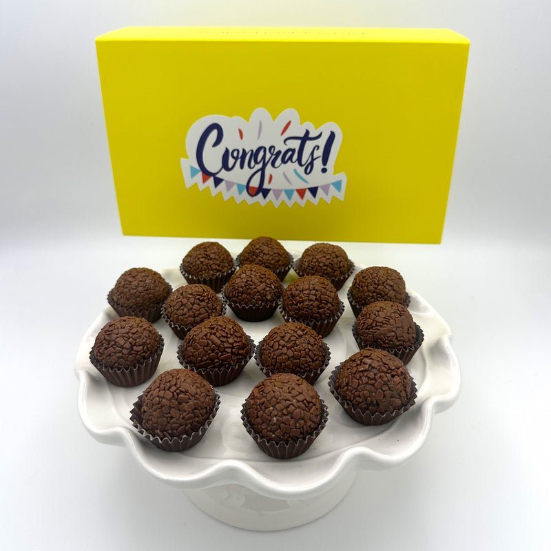 Congrats Milk Chocolate Brigadeiros — handcrafted Brazilian brigadeiro gift