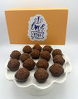 I Love You Milk Chocolate Brigadeiros