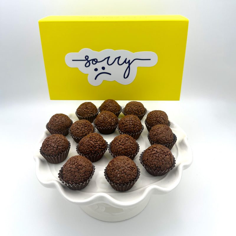 I'm Sorry Milk Chocolate Brigadeiros — handcrafted Brazilian brigadeiro gift