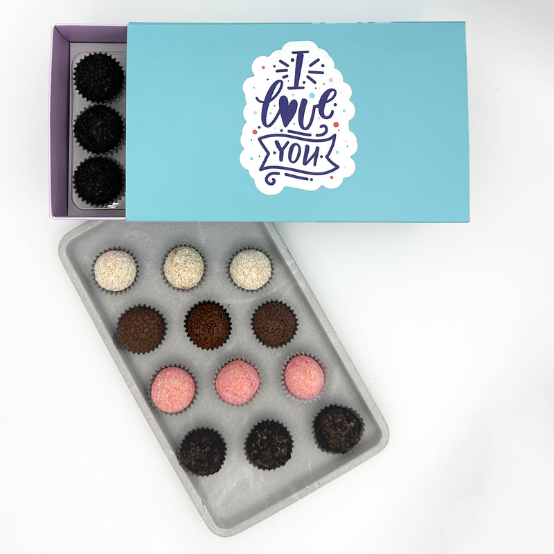 I Love You Classic Brigadeiros — handcrafted Brazilian brigadeiro gift