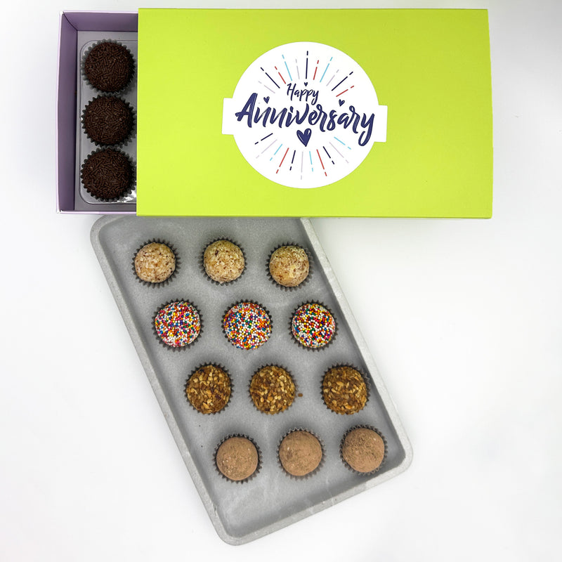 Anniversary Specialty Celebration Brigadeiros — handcrafted Brazilian brigadeiro gift