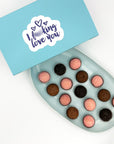 I F-Ing Love You Chocolate + Strawberries Brigadeiros