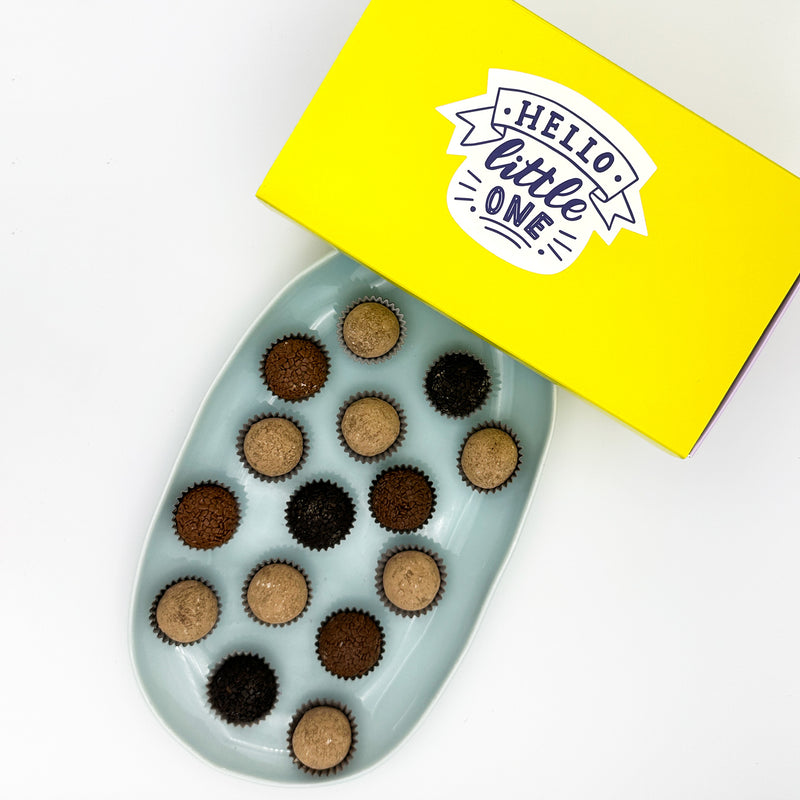 New Baby Chocolate + Coffee Brigadeiros — handcrafted Brazilian brigadeiro gift