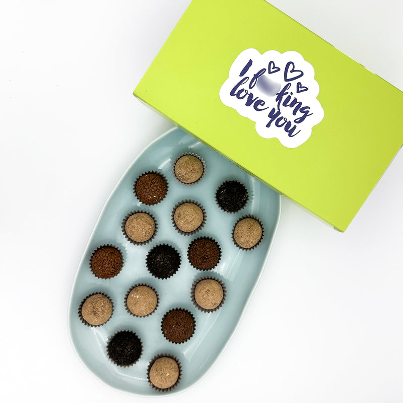 I F-Ing Love You Chocolate + Coffee Brigadeiros — handcrafted Brazilian brigadeiro gift