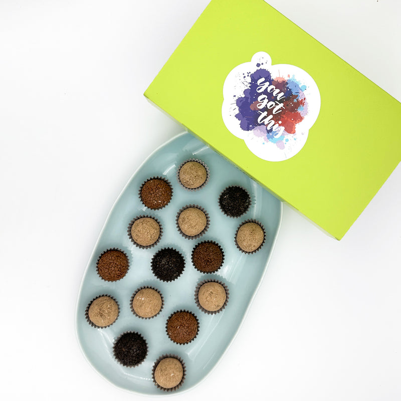 You Got This! Chocolate + Coffee Brigadeiros — handcrafted Brazilian brigadeiro gift
