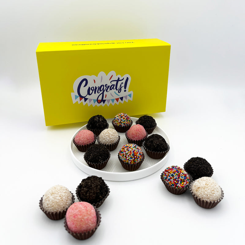 Congrats Classic Celebration Brigadeiros — handcrafted Brazilian brigadeiro gift