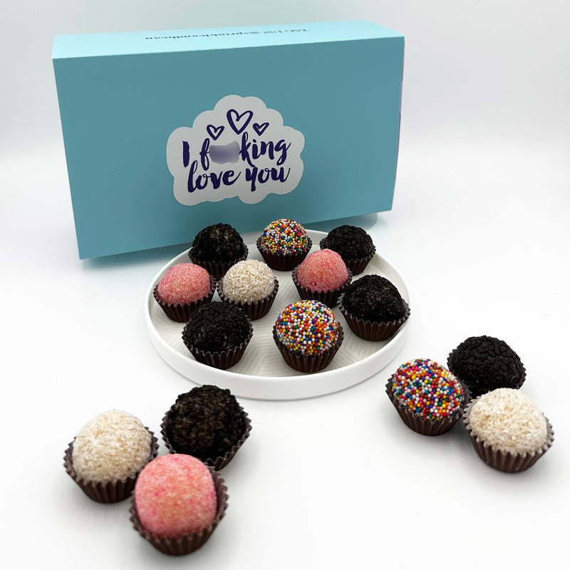 I F-ing Love You! Classic Celebration Brigadeiros — handcrafted Brazilian brigadeiro gift
