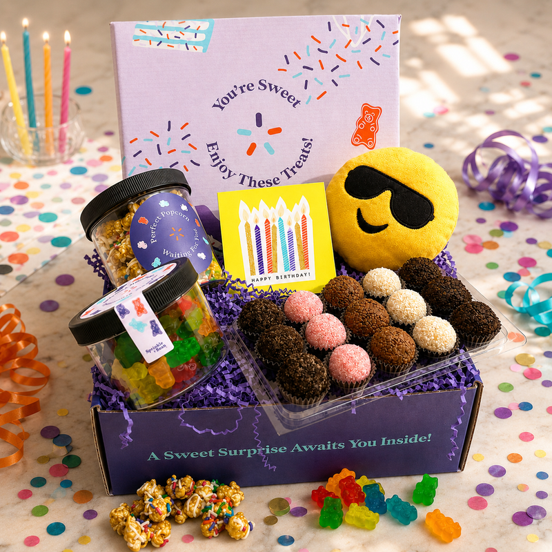 A Sprinkle of Birthday Fun β handcrafted Brazilian brigadeiro birthday gift