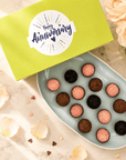 Anniversary Chocolate + Strawberries Brigadeiros