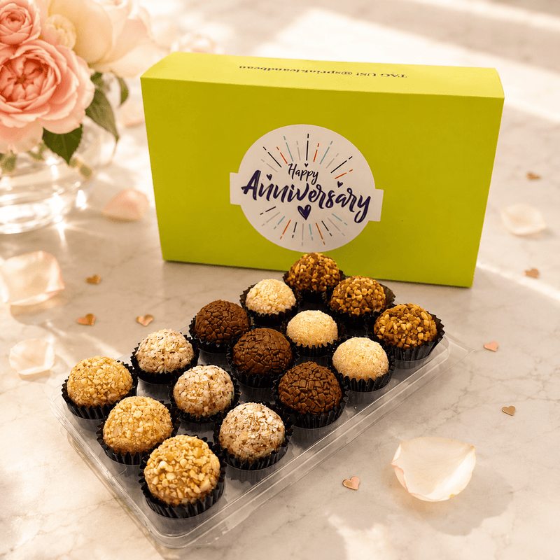 Anniversary Nut Brigadeiros — handcrafted Brazilian brigadeiro gift