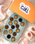 Baby Girl Coffee + Chocolate Brigadeiros
