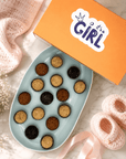 Baby Girl Coffee + Chocolate Brigadeiros