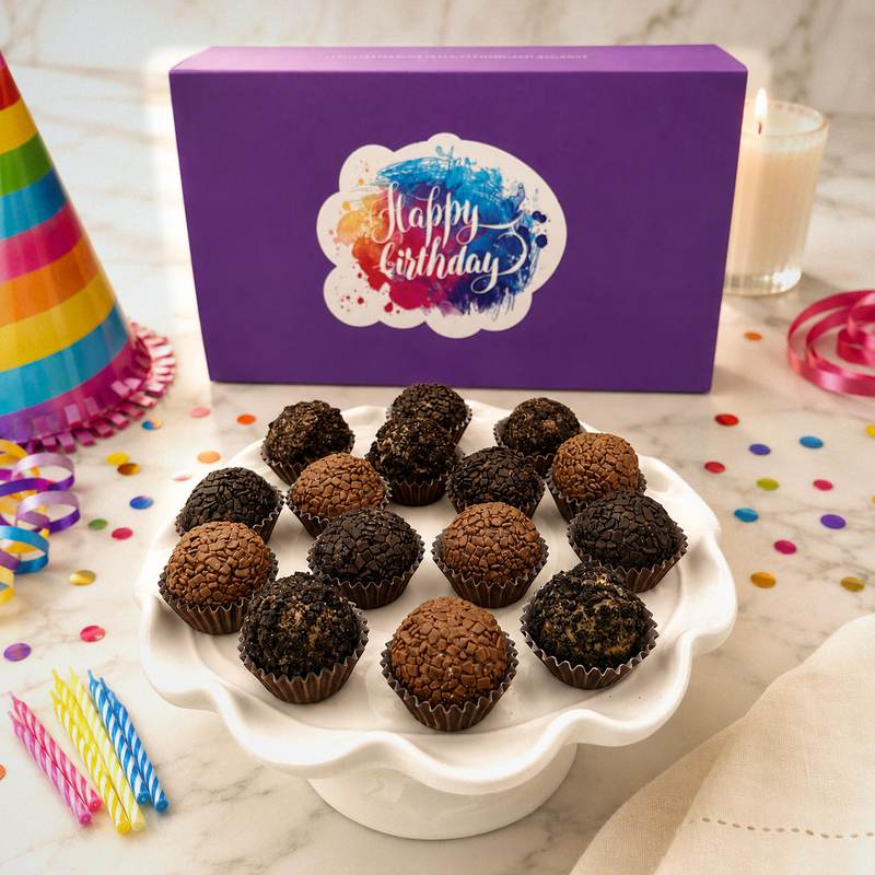 Birthday Chocolate Lovers Brigadeiros β handcrafted Brazilian brigadeiro birthday gift