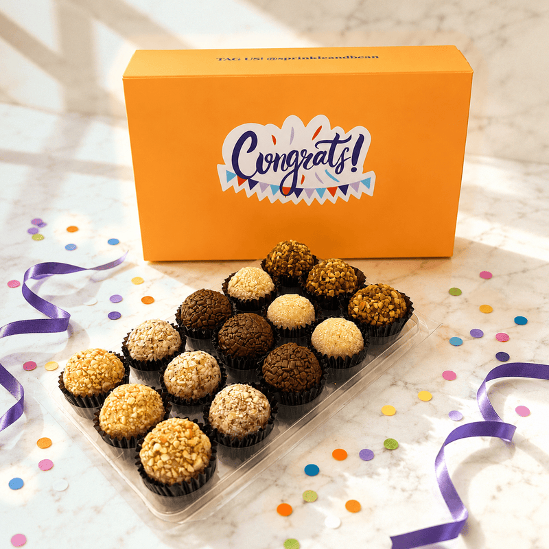 Congrats Nut Assortment Brigadeiros — handcrafted Brazilian brigadeiro gift