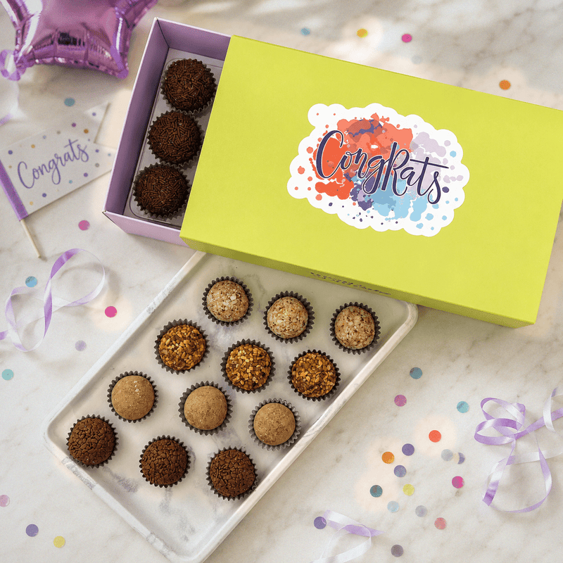 Congrats Specialty Assortment Brigadeiros — handcrafted Brazilian brigadeiro gift