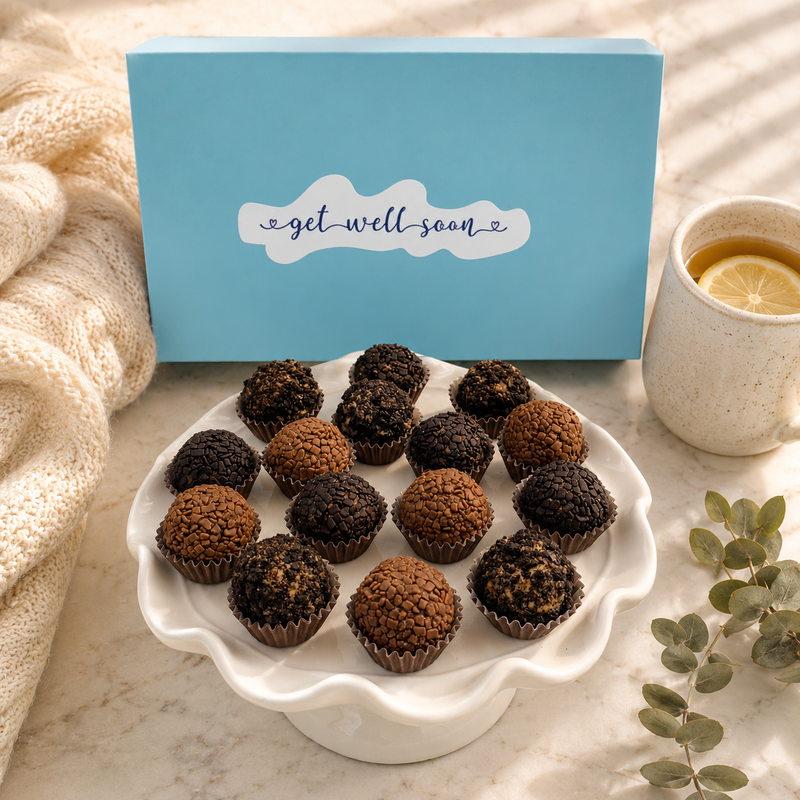 Get Well Soon Chocolate Lovers Brigadeiros — handcrafted Brazilian brigadeiro gift