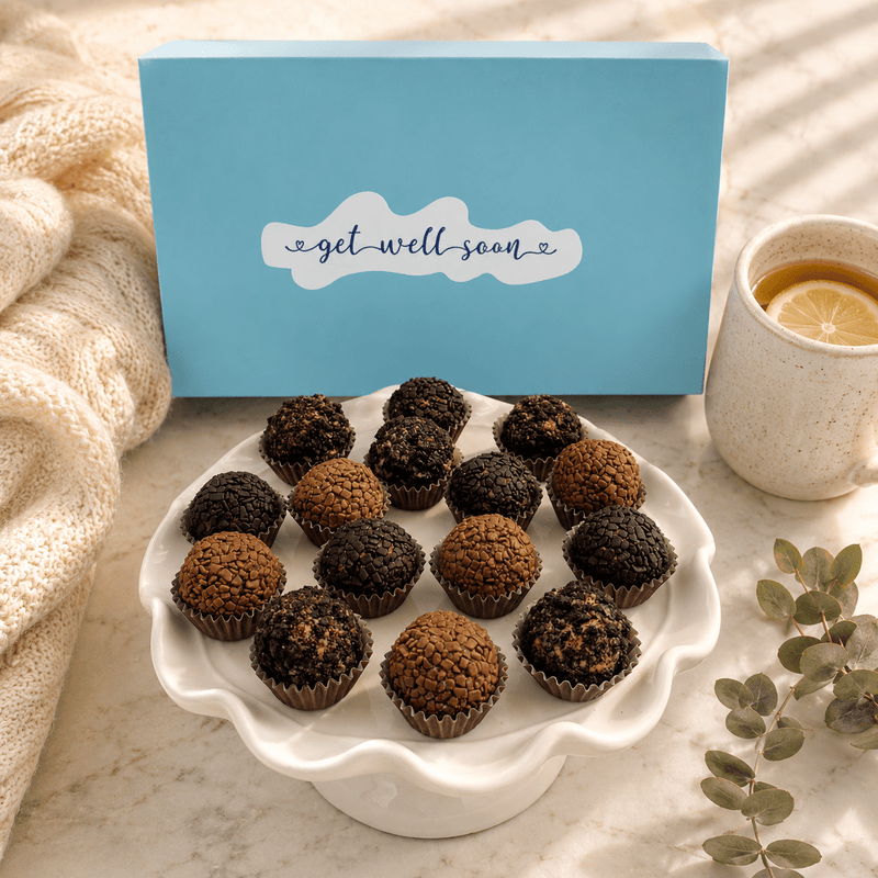Get Well Soon Chocolate Lovers Brigadeiros — handcrafted Brazilian brigadeiro gift