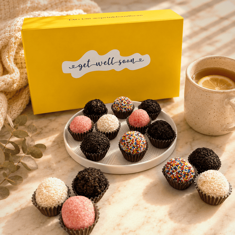 Get Well Soon Classic Celebration Brigadeiros — handcrafted Brazilian brigadeiro gift