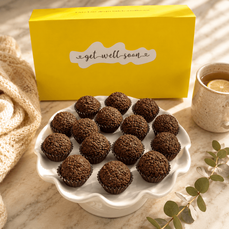 Get Well Soon Milk Chocolate Brigadeiros — handcrafted Brazilian brigadeiro gift