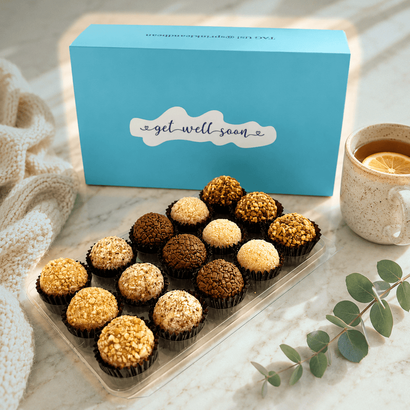 Get Well Soon Nut Assortment Brigadeiros — handcrafted Brazilian brigadeiro gift
