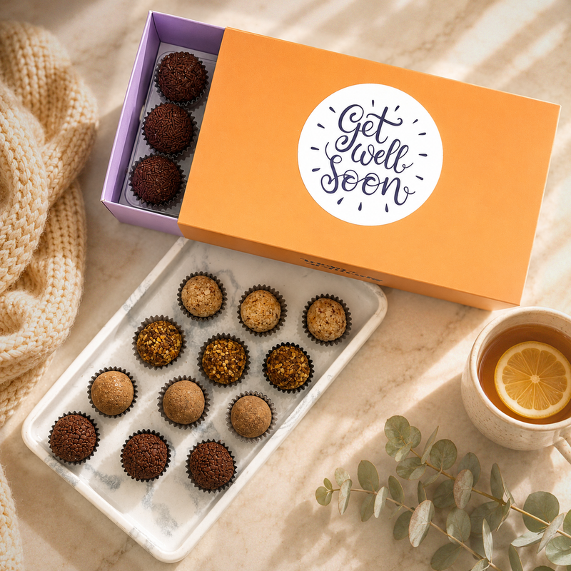 Get Well Soon Specialty Assortment Brigadeiros — handcrafted Brazilian brigadeiro gift