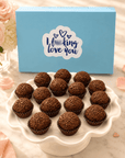 I F-Ing Love You Milk Chocolate Brigadeiros