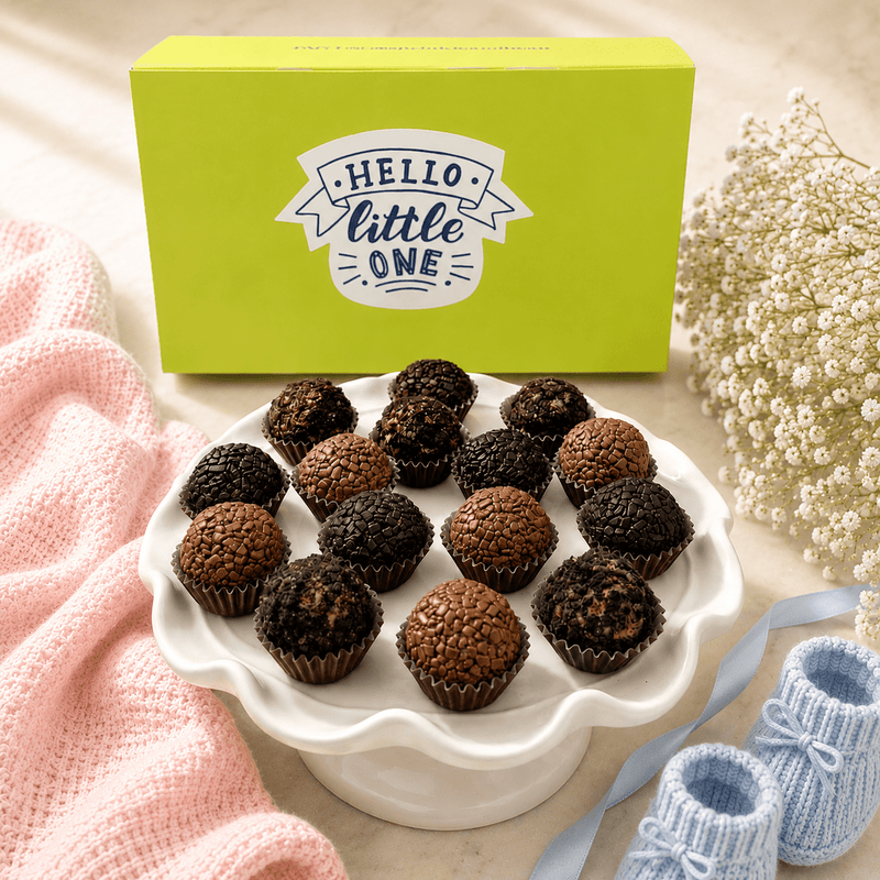 New Baby Chocolate Lovers Brigadeiros — handcrafted Brazilian brigadeiro gift