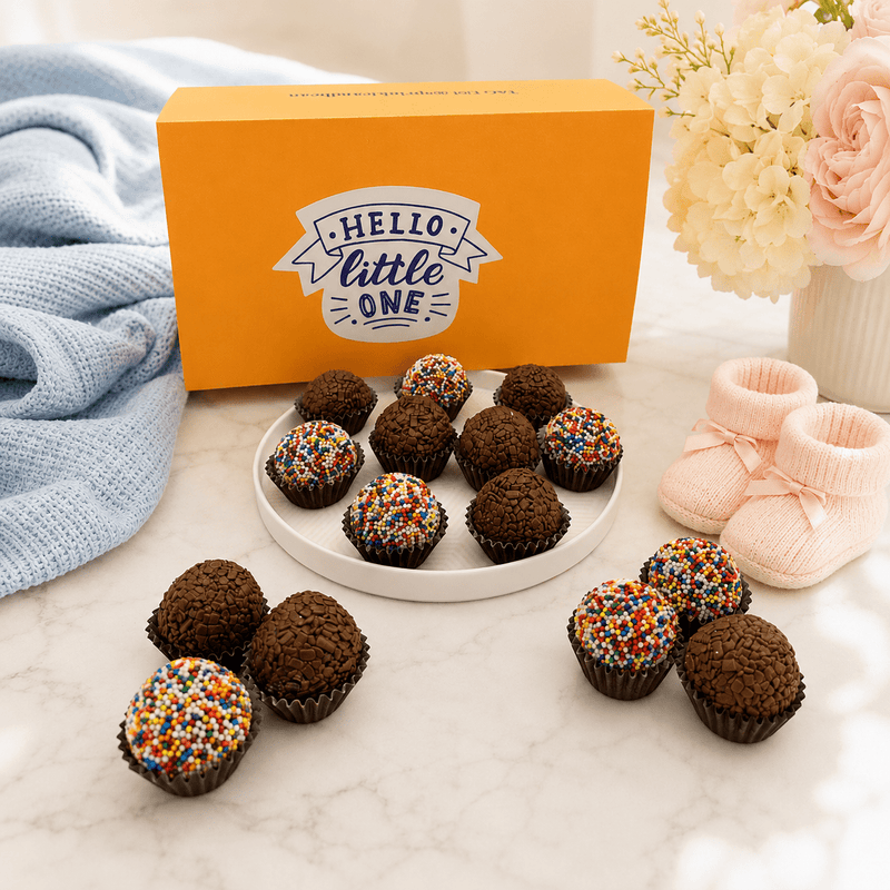 New Baby Milk Chocolate Celebration Brigadeiros — handcrafted Brazilian brigadeiro gift