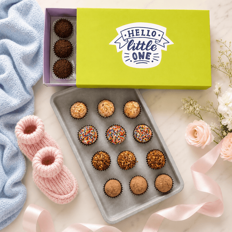 New Baby Specialty Celebration Brigadeiros — handcrafted Brazilian brigadeiro gift