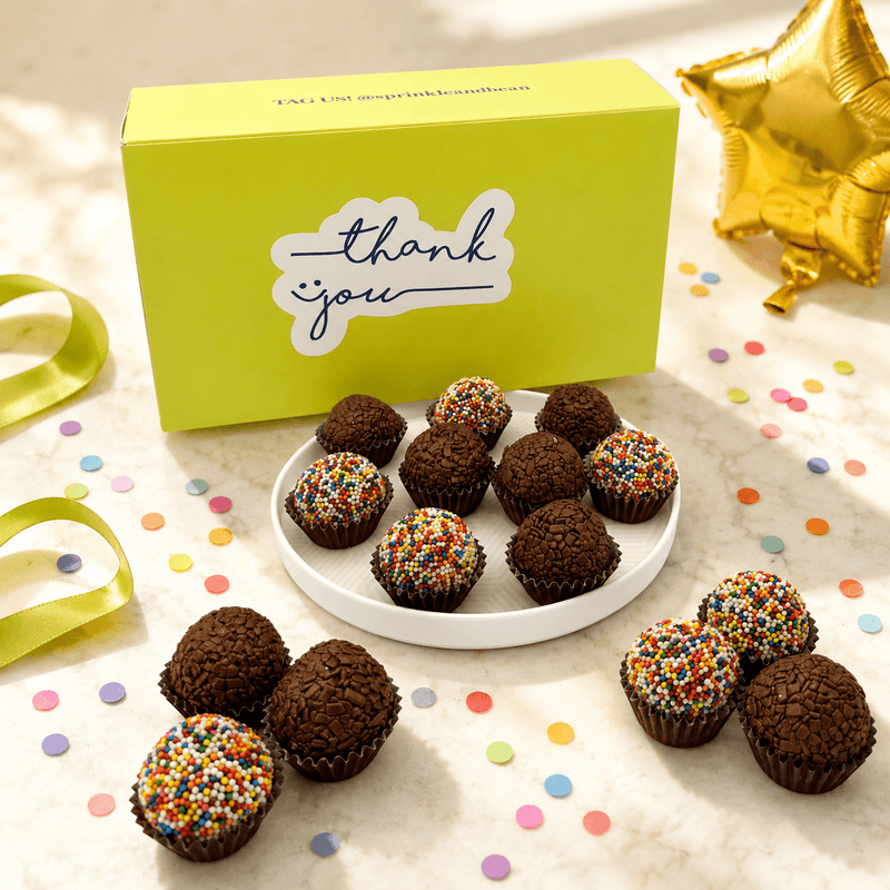 Thank You Milk Celebration Brigadeiros — handcrafted Brazilian brigadeiro gift