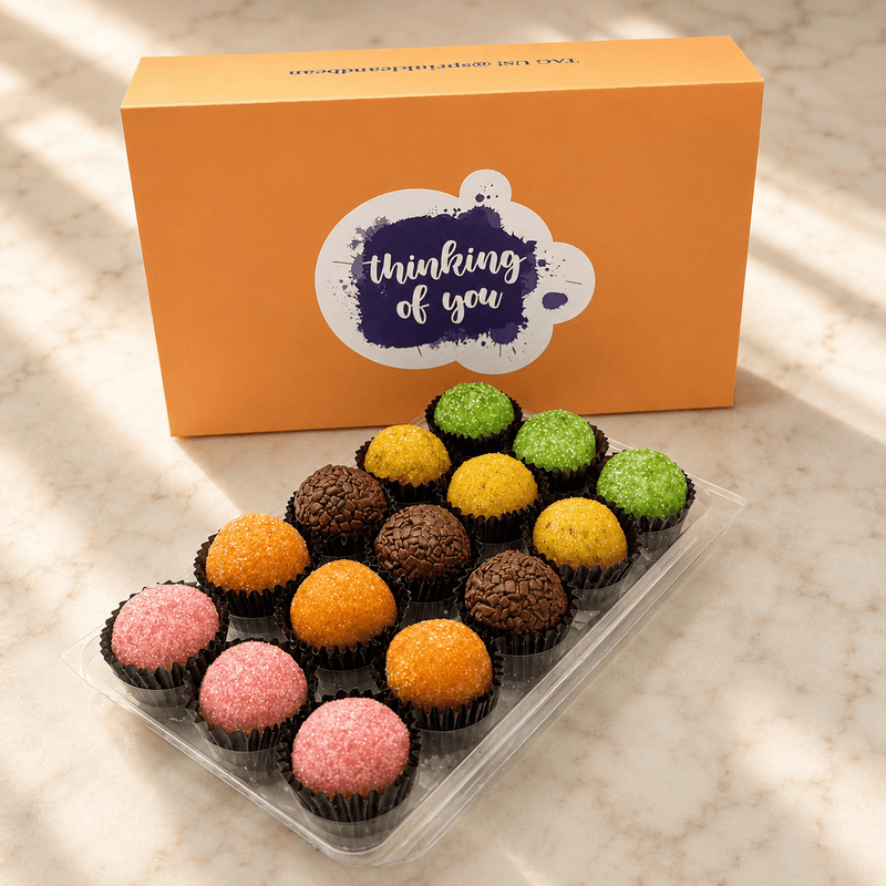 Thinking of You Fruits Assortment Brigadeiros — handcrafted Brazilian brigadeiro gift