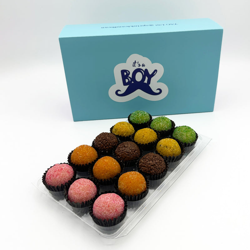 Baby Boy Fruits Assortment Brigadeiros — handcrafted Brazilian brigadeiro gift