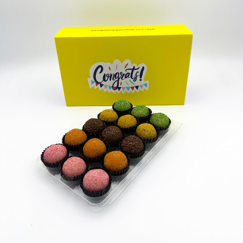 Congrats Fruit Assortment Brigadeiros — handcrafted Brazilian brigadeiro gift