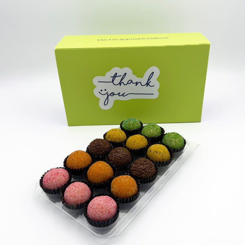 Thank You Fruits Assortment Brigadeiros — handcrafted Brazilian brigadeiro gift