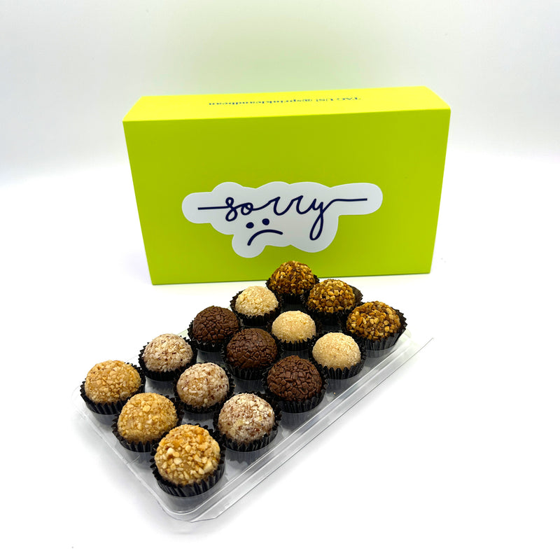 I'm Sorry Nut Assortment Brigadeiros — handcrafted Brazilian brigadeiro gift