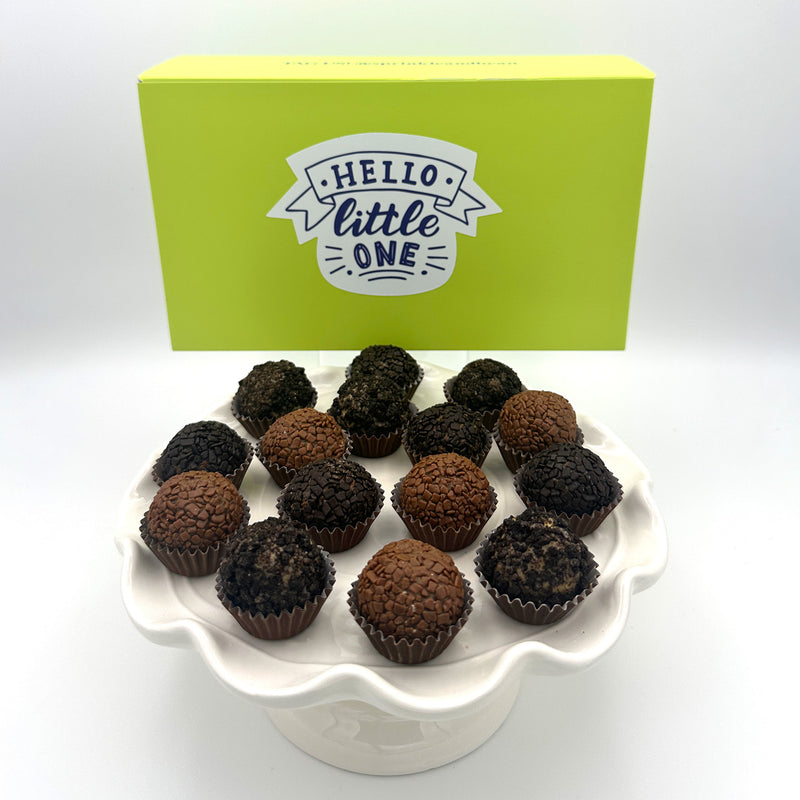 New Baby Chocolate Lovers Brigadeiros — handcrafted Brazilian brigadeiro gift
