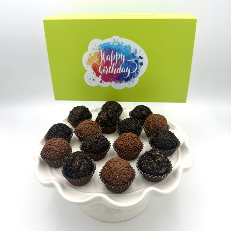 Birthday Chocolate Lovers Brigadeiros — handcrafted Brazilian brigadeiro birthday gift