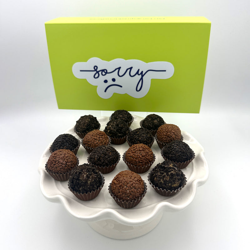 I'm Sorry Chocolate Lovers Brigadeiros — handcrafted Brazilian brigadeiro gift