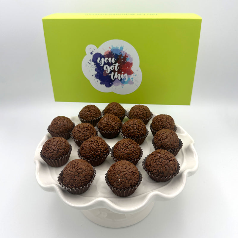 You Got This! Milk Chocolate Brigadeiros — handcrafted Brazilian brigadeiro gift