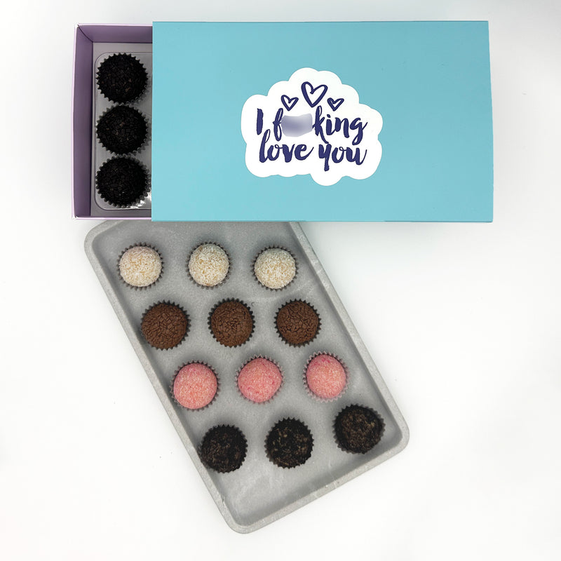 I F-Ing Love You Classic Brigadeiros — handcrafted Brazilian brigadeiro gift