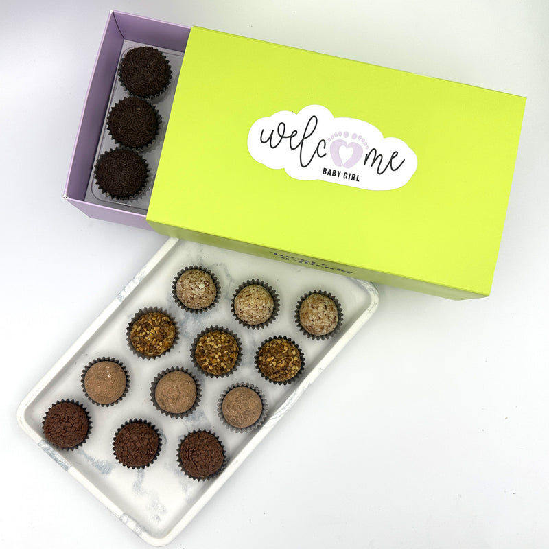 Baby Girl Specialty Brigadeiros — handcrafted Brazilian brigadeiro gift