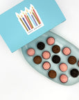 Birthday Chocolate + Strawberries Brigadeiros