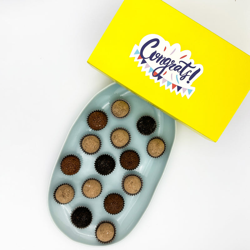 Congrats Coffee + Chocolate Brigadeiros — handcrafted Brazilian brigadeiro gift