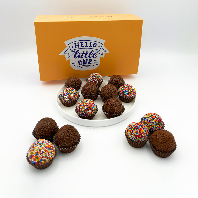 New Baby Milk Chocolate Celebration Brigadeiros — handcrafted Brazilian brigadeiro gift