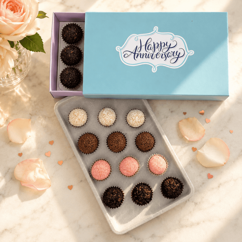 Anniversary Classic Brigadeiros — handcrafted Brazilian brigadeiro gift