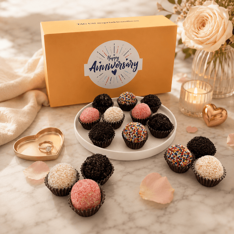 Anniversary Classic Celebration Brigadeiros — handcrafted Brazilian brigadeiro gift