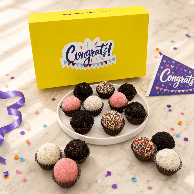 Congrats Classic Celebration Brigadeiros — handcrafted Brazilian brigadeiro gift